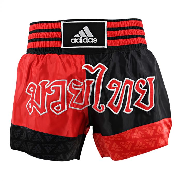 Muay Thai Shorts Black/Red Budo